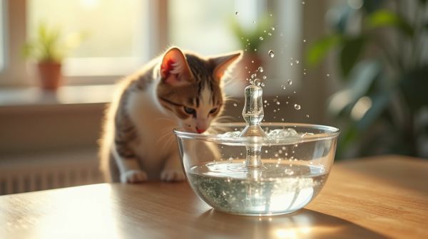 Pourquoi une fontaine à eau filtrée change l'hydratation de votre chat