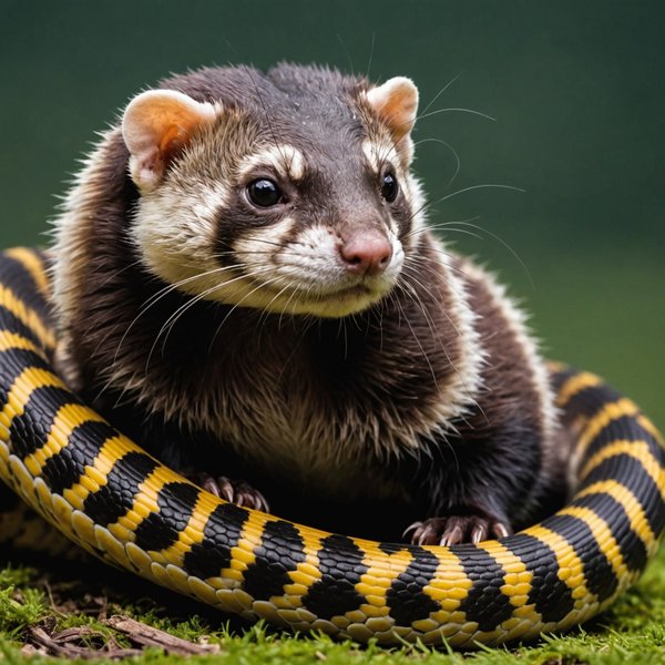Quels sont les risques de cohabitation entre un furet et un python royal?